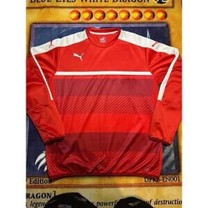 Puma Men's Long Sleeve Activewear Shirt Red XXL